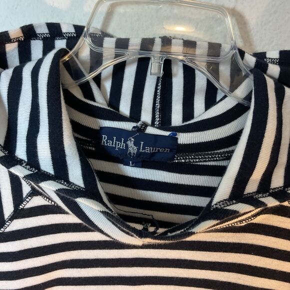 Polo RALPH LAUREN RL 2000 MENS hoodie large black white vtg y2k RL-64 hip hop - Picture 4 of 10